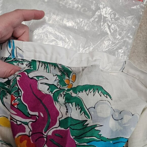 Vintage Carole Little Saint-Tropez West Tropical Print Skirt‎ 70s 80s Tiered 8 - Picture 14 of 15